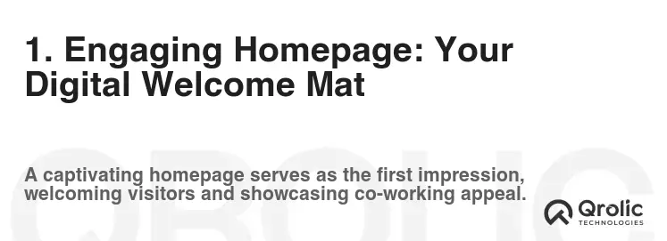 1. Engaging Homepage: Your Digital Welcome Mat