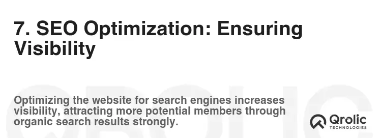7. SEO Optimization: Ensuring Visibility