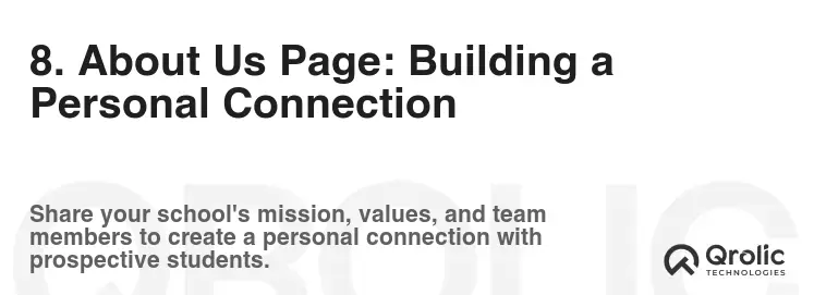 8. About Us Page: Building a Personal Connection