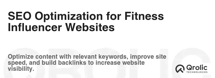 SEO Optimization for Fitness Influencer Websites SEO Optimization for Fitness Influencer Websites