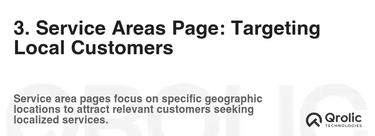 3. Service Areas Page: Targeting Local Customers