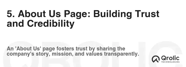 5. About Us Page: Building Trust and Credibility