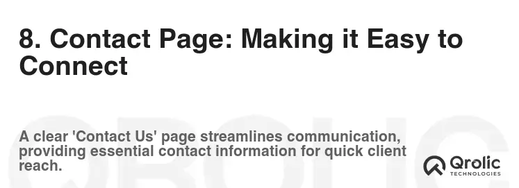 8. Contact Page: Making it Easy to Connect
