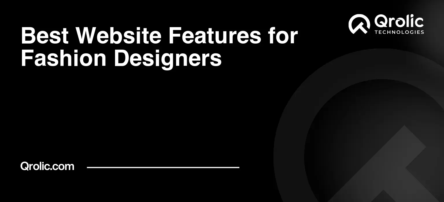 Best Website Features for Fashion Designers