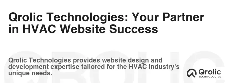 Qrolic Technologies: Your Partner in HVAC Website Success