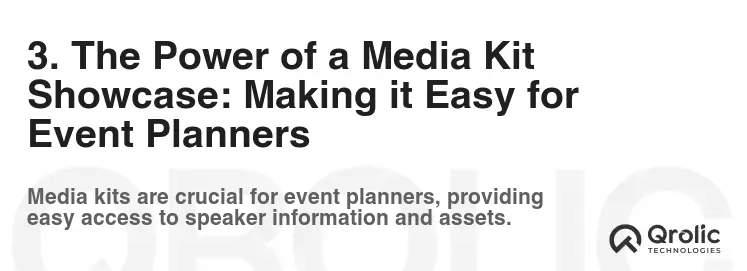3. The Power of a Media Kit Showcase: Making it Easy for Event Planners