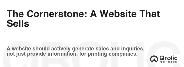 The Cornerstone: A Website That Sells