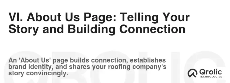 VI. About Us Page: Telling Your Story and Building Connection VI. About Us Page: Telling Your Story and Building Connection