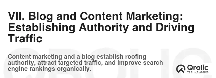 VII. Blog and Content Marketing: Establishing Authority and Driving Traffic VII. Blog and Content Marketing: Establishing Authority and Driving Traffic