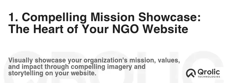 1. Compelling Mission Showcase: The Heart of Your NGO Website