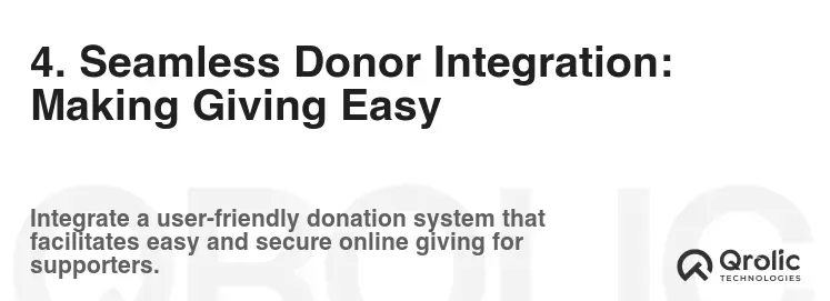 4. Seamless Donor Integration: Making Giving Easy