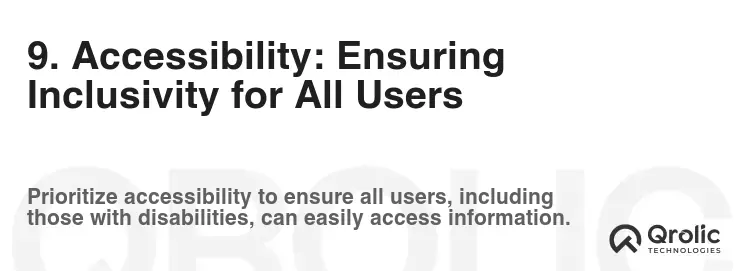 9. Accessibility: Ensuring Inclusivity for All Users