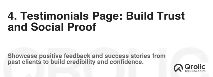 4. Testimonials Page: Build Trust and Social Proof