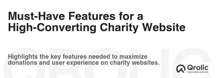 Must-Have Features for a High-Converting Charity Website