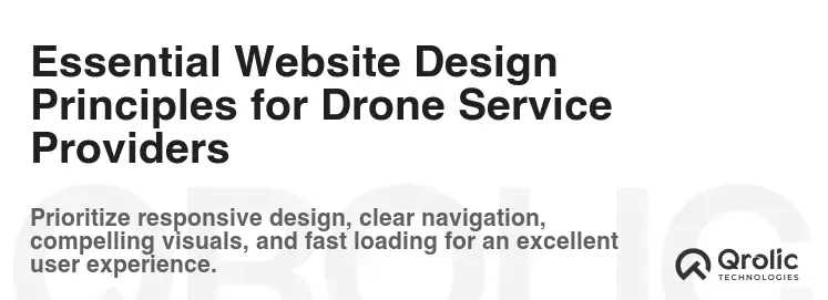Essential Website Design Principles for Drone Service Providers