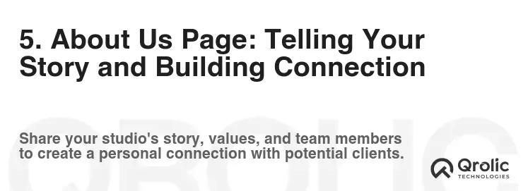 5. About Us Page: Telling Your Story and Building Connection 5. About Us Page: Telling Your Story and Building Connection