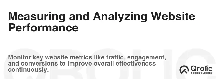 Measuring and Analyzing Website Performance Measuring and Analyzing Website Performance
