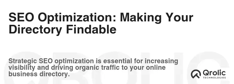 SEO Optimization: Making Your Directory Findable