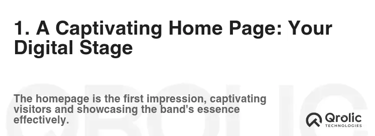 1. A Captivating Home Page: Your Digital Stage 1. A Captivating Home Page: Your Digital Stage