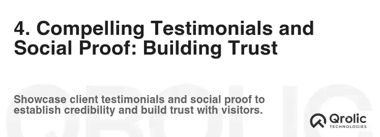 4. Compelling Testimonials and Social Proof: Building Trust