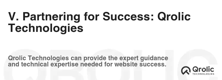 V. Partnering for Success: Qrolic Technologies