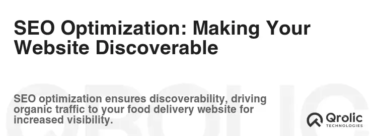 SEO Optimization: Making Your Website Discoverable SEO Optimization: Making Your Website Discoverable