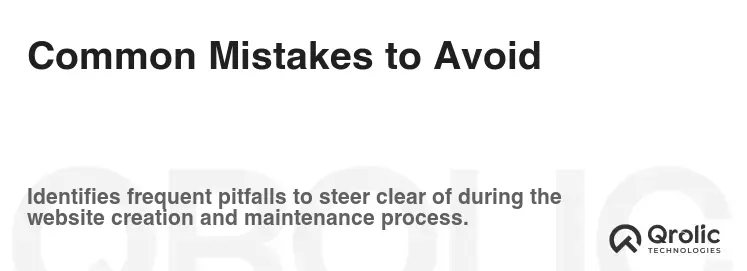 Common Mistakes to Avoid