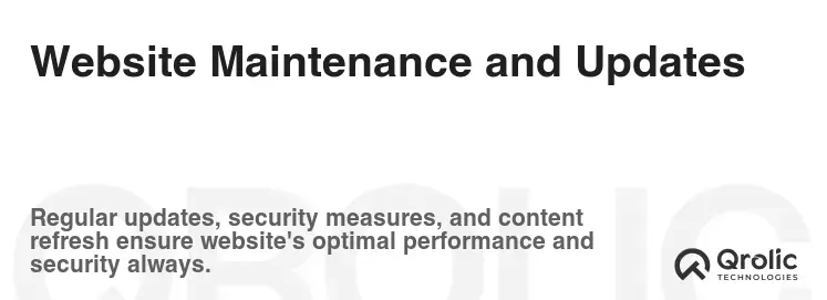 Website Maintenance and Updates