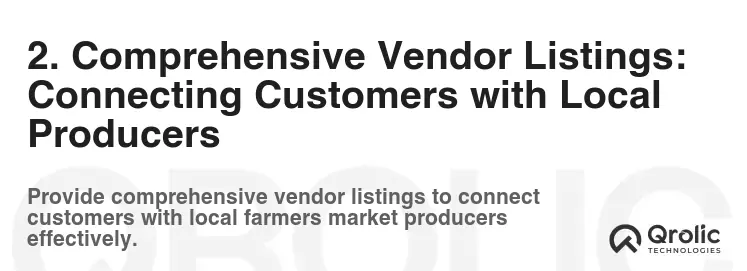 2. Comprehensive Vendor Listings: Connecting Customers with Local Producers 2. Comprehensive Vendor Listings: Connecting Customers with Local Producers