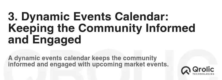 3. Dynamic Events Calendar: Keeping the Community Informed and Engaged 3. Dynamic Events Calendar: Keeping the Community Informed and Engaged
