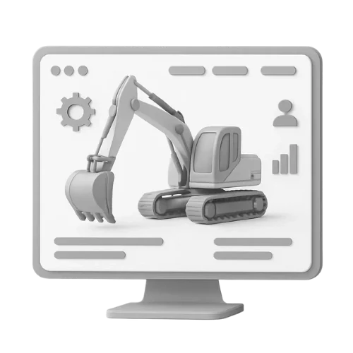 Heavy machinery website design service