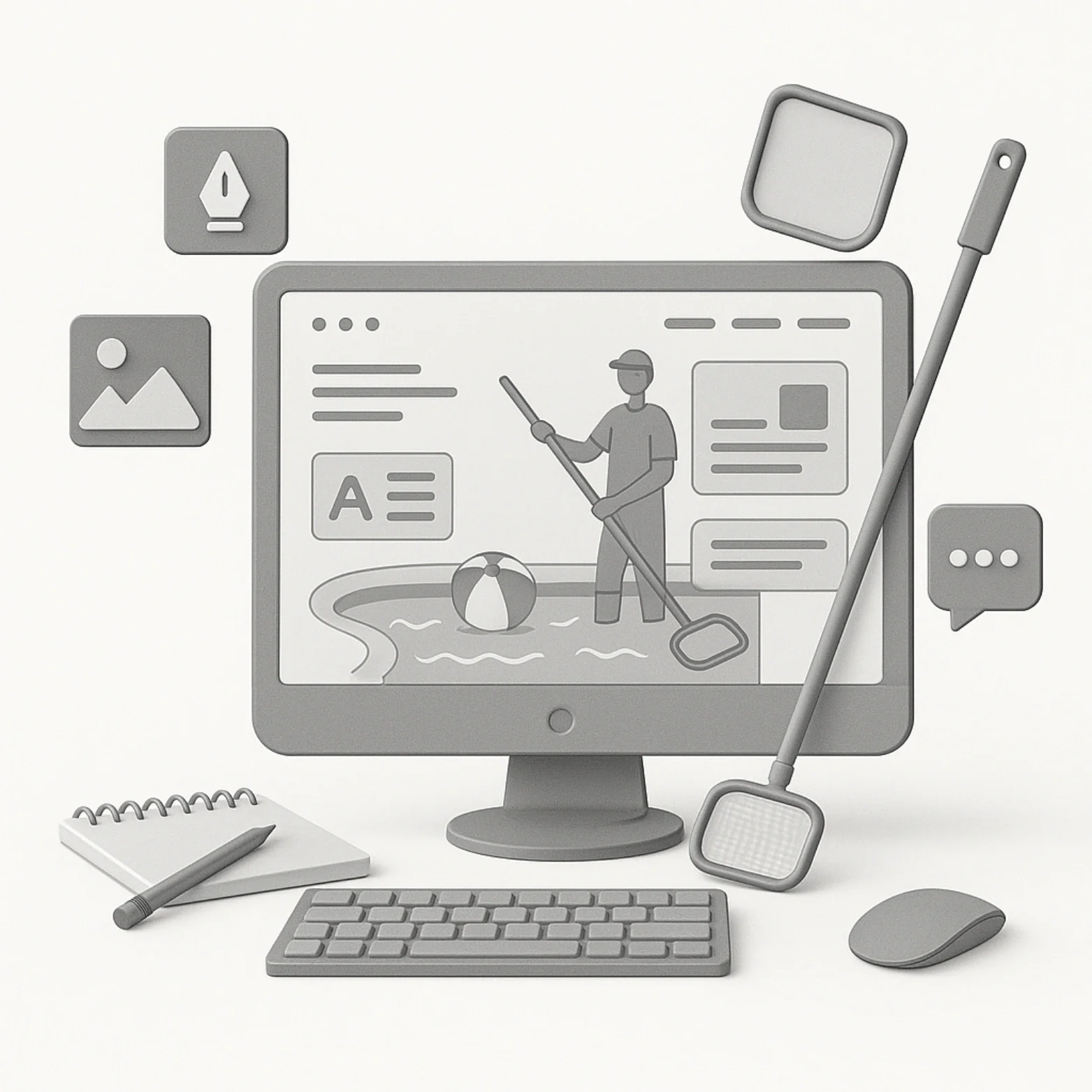 Pool Cleaning Service Website Design Service By Expert Designers Pool Cleaning Service Website