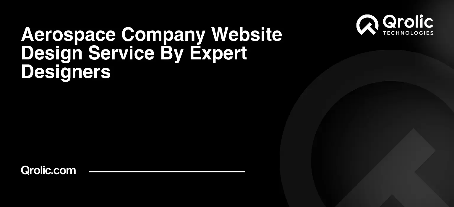 Aerospace Company Website Design