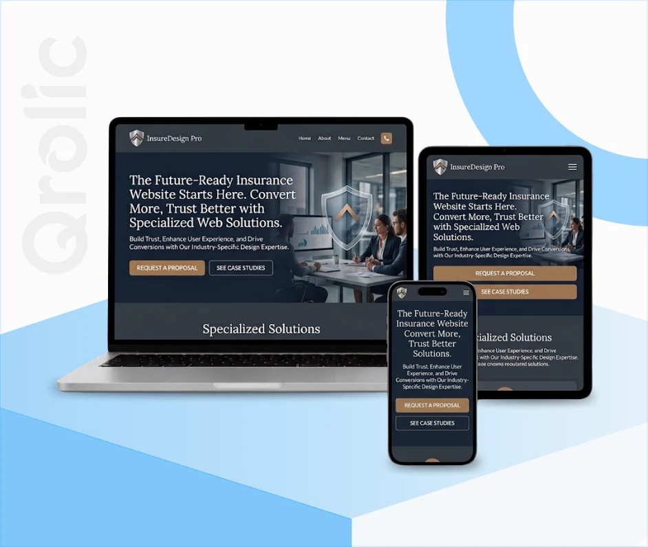 Insurance Company Website Design & Development Service By Expert Designers Insurance company website design and development services showcasing a secure, mobile-friendly agency site.