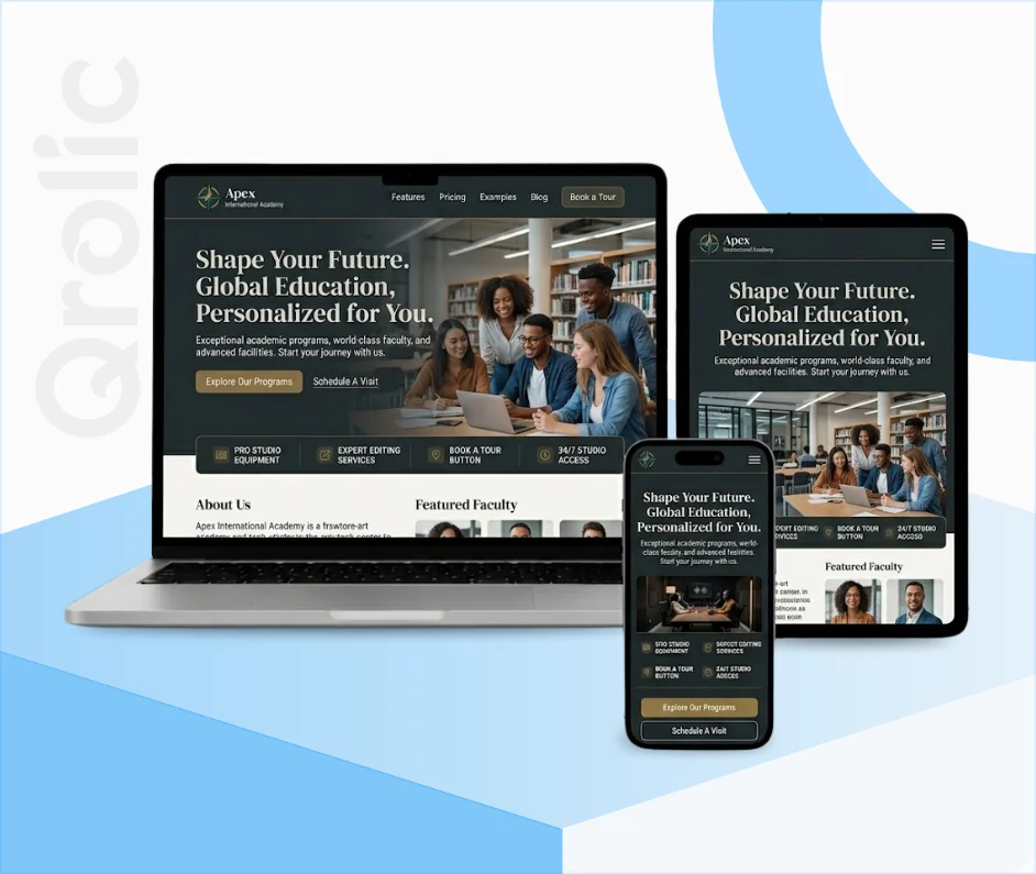 School and university website design and development services showcasing a secure, mobile-friendly campus site
