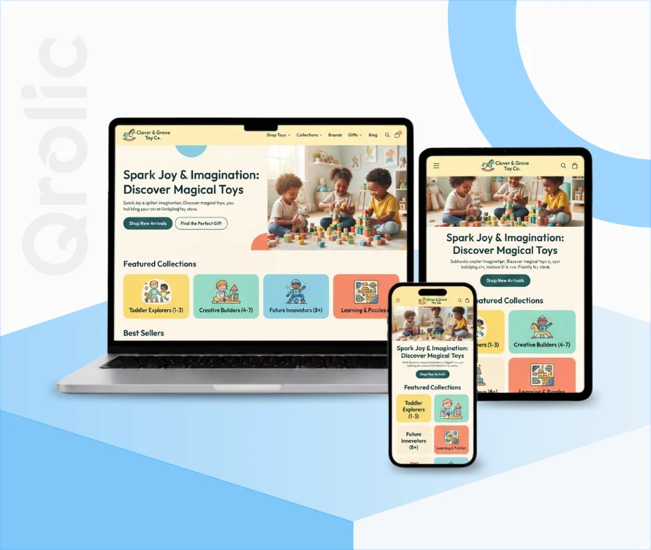 Toy Store Website Design and Development Services Toy store website design and development services hero banner