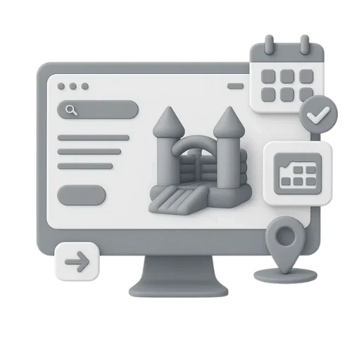 Bouncy Castle Rental Website Design Service Bouncy Castle Rental Website Design