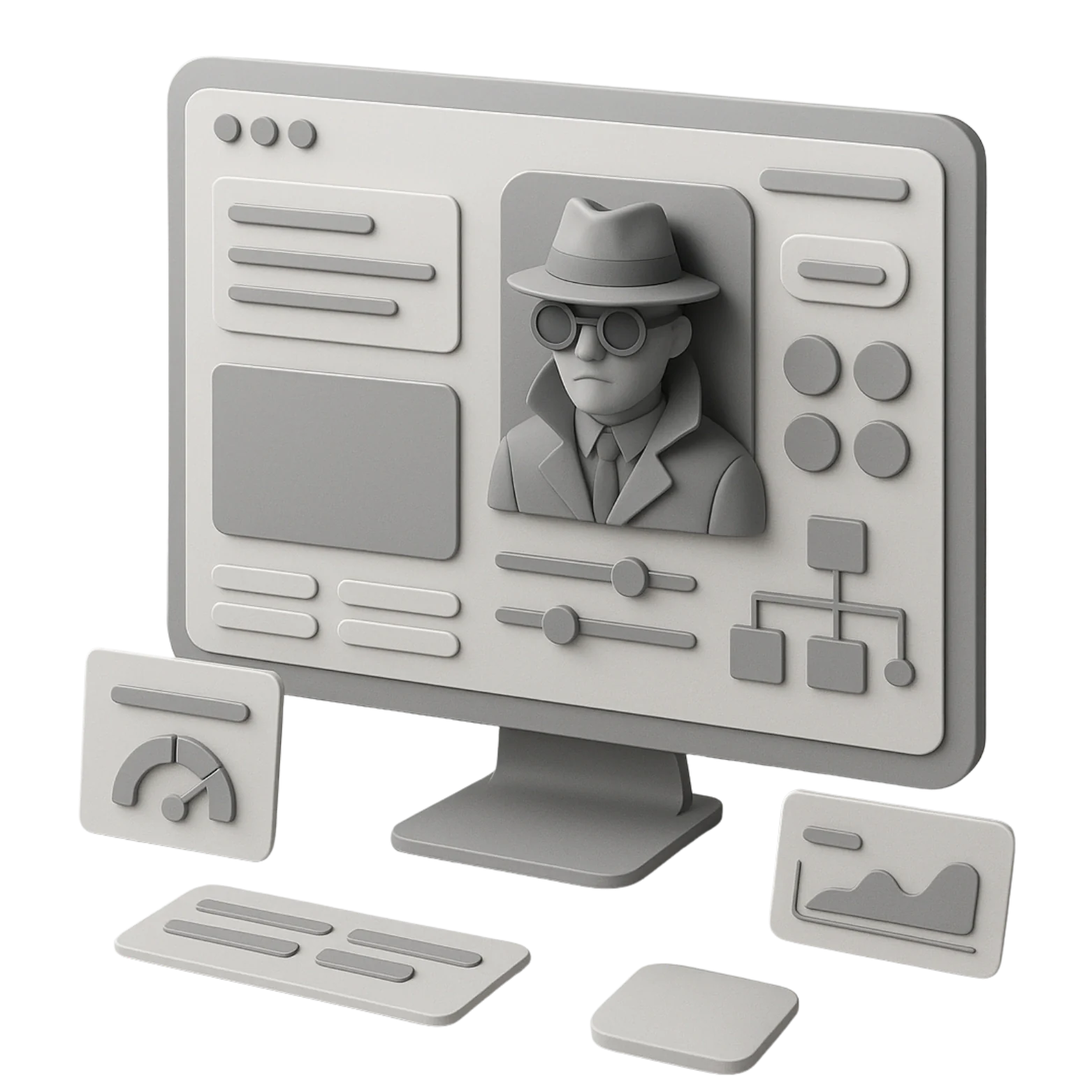 Private investigator website design example