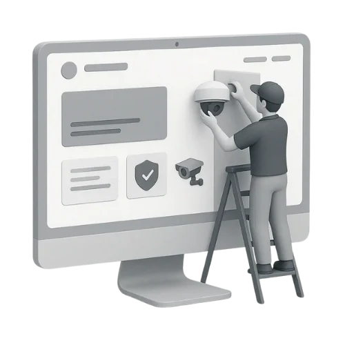 Security Camera Installer Website Design Service security camera installer website design