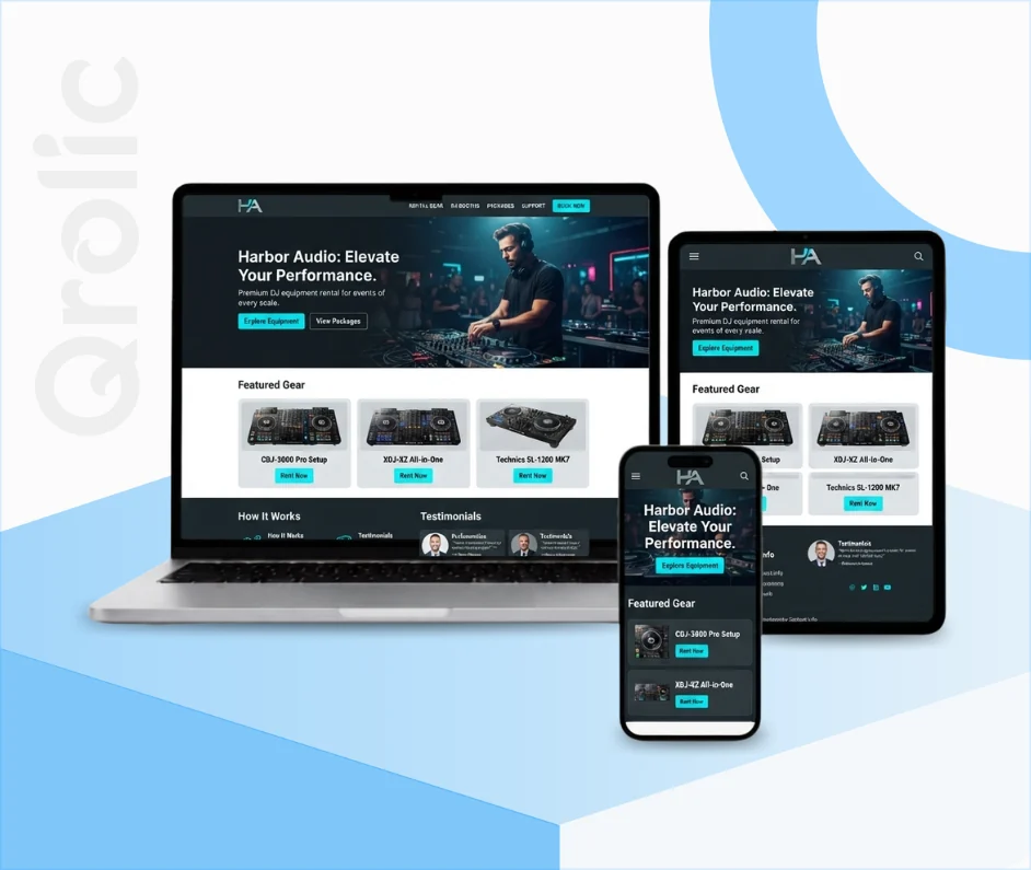 DJ Equipment Rental Website Design, DJ Equipment Rental Website Development, DJ Equipment Rental Website Design Company, DJ Equipment Rental Website Development Company