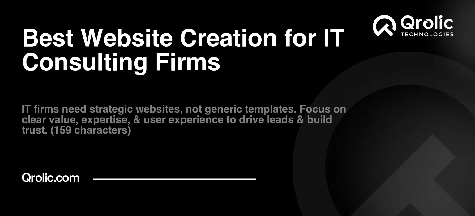 Best Website Creation for IT Consulting Firms