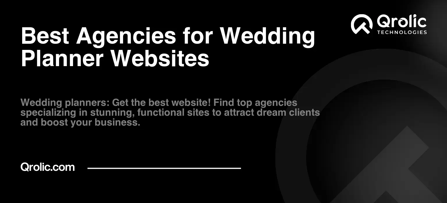 Best Agencies for Wedding Planner Websites