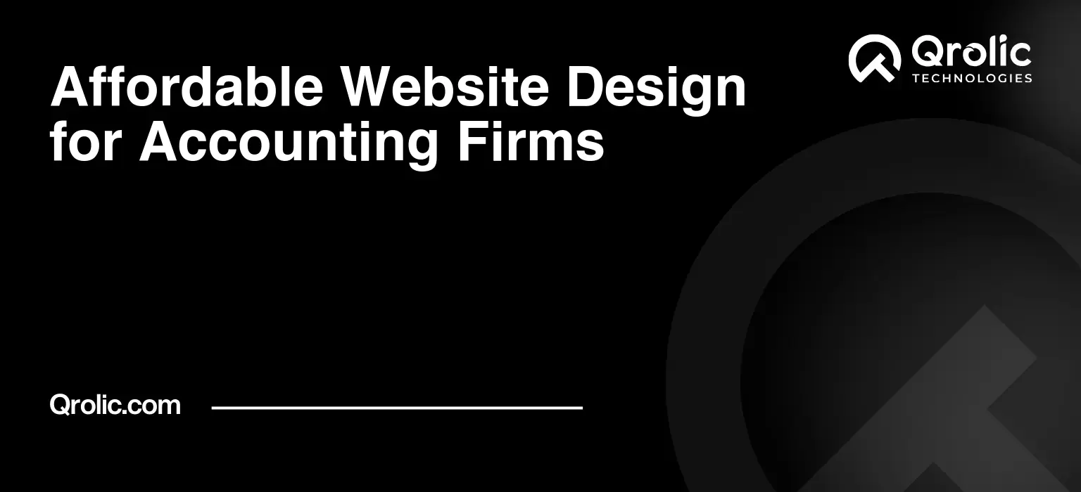 Affordable Website Design for Accounting Firms