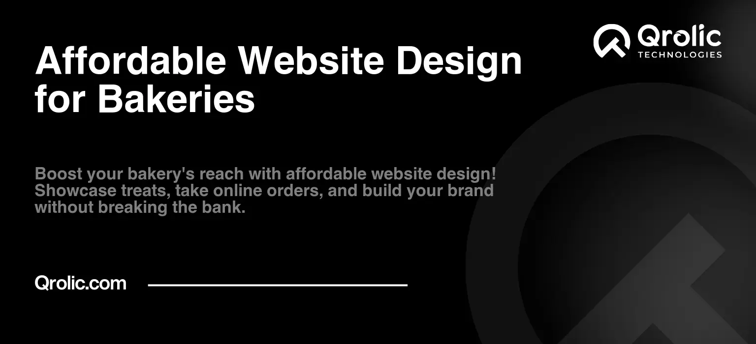 Affordable Website Design for Bakeries