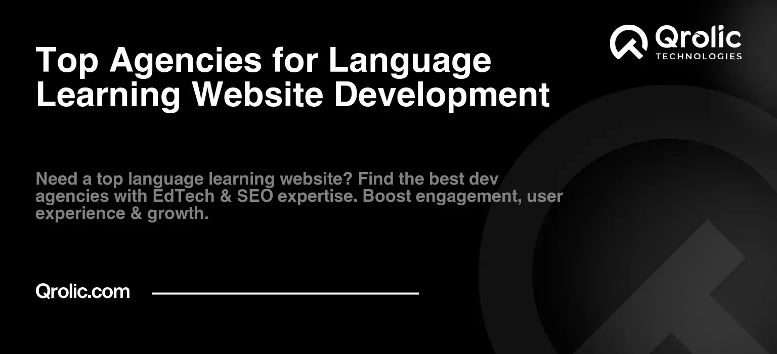 Top Agencies for Language Learning Website Development