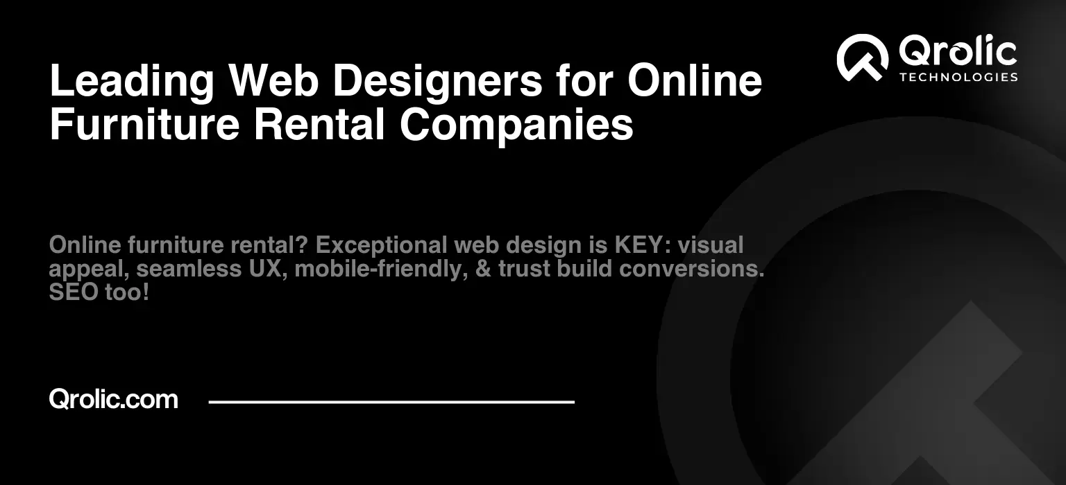Leading Web Designers for Online Furniture Rental Companies