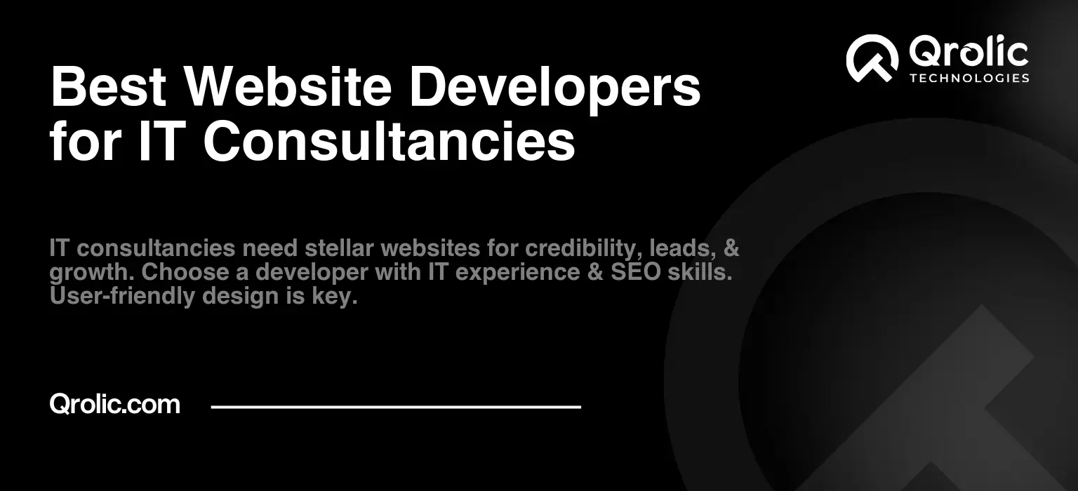 Best Website Developers for IT Consultancies Best Website Developers for IT Consultancies