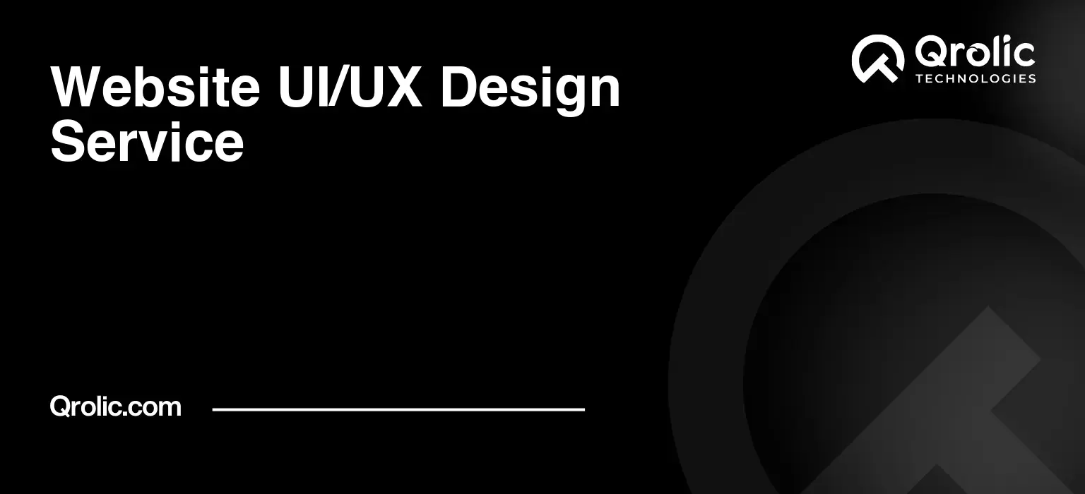 Website UI/UX Design Service Website UI/UX Design
