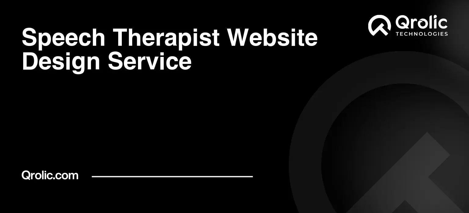 Speech Therapist Website Design Service Speech-Therapist-Website-Design-Service-Featured-Image