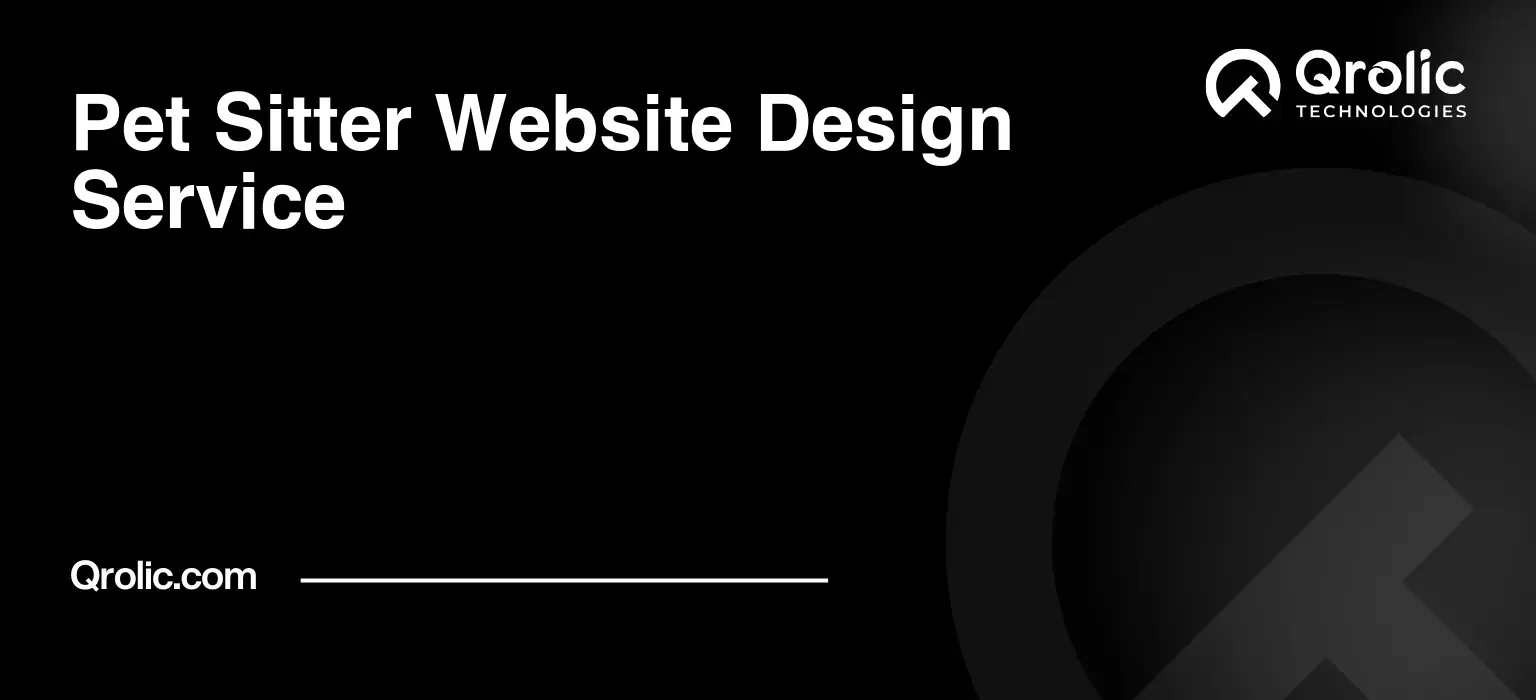 Pet Sitter Website Design Service Pet Sitter Website Design